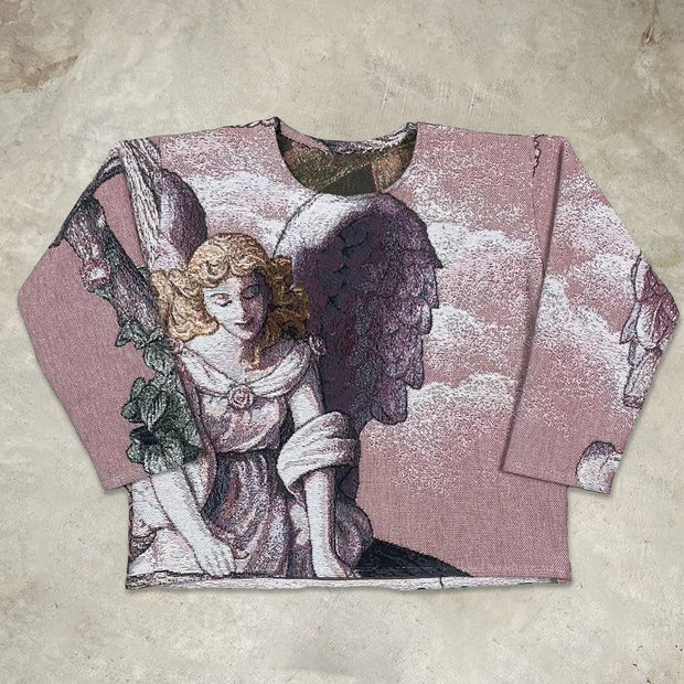 Retro Cartoon Tapestry Faith Pattern Sweatshirt