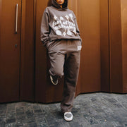 Skeleton casual streetwear two-piece suit