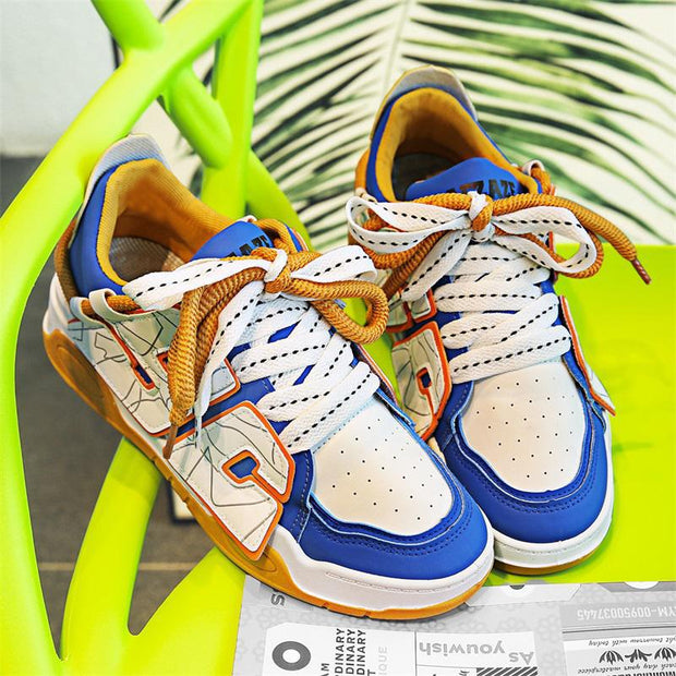 Zhangzi double shoe rope casual low-top flat shoes
