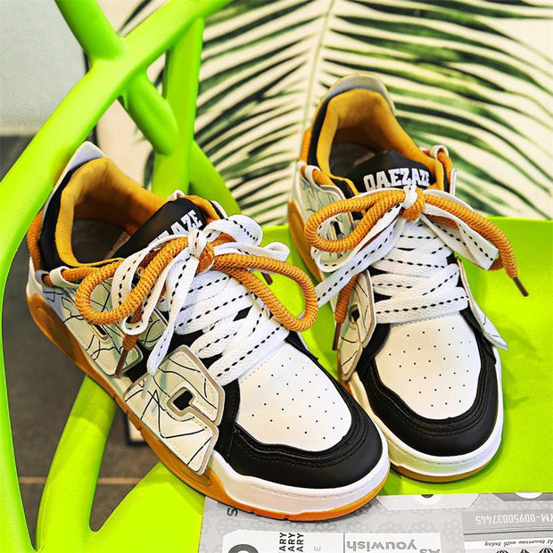 Zhangzi double shoe rope casual low-top flat shoes