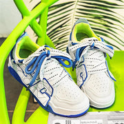 Zhangzi double shoe rope casual low-top flat shoes