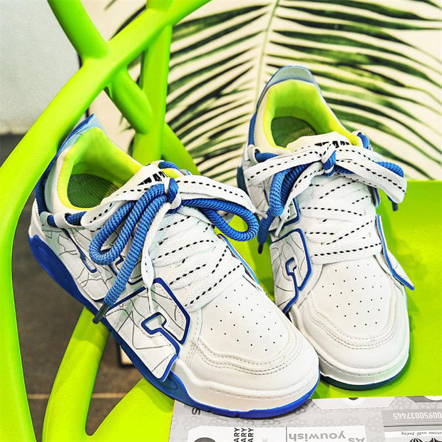 Zhangzi double shoe rope casual low-top flat shoes