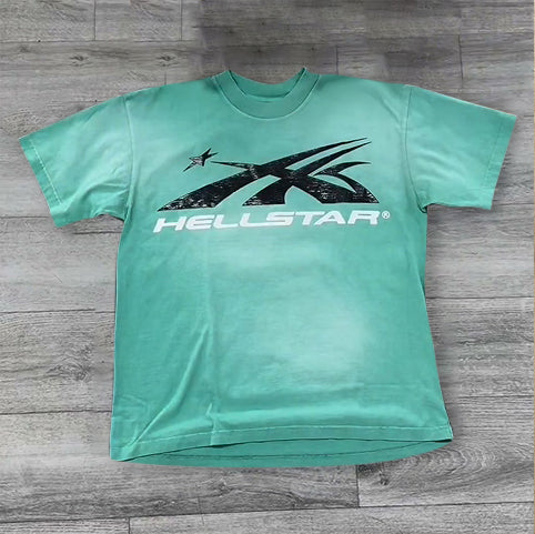 Fashionable personalized gradient print T-shirt