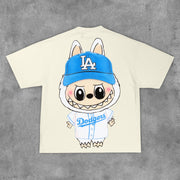 Fashion Anime Print Short Sleeve T-Shirt