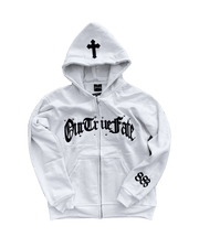 Stylish Retro Cross Zip Hoodie Tracksuit
