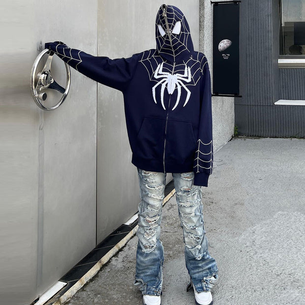 Spider-Man retro trendy full zip hoodie