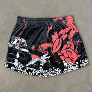 Retro Personalized Print Mesh Shorts
