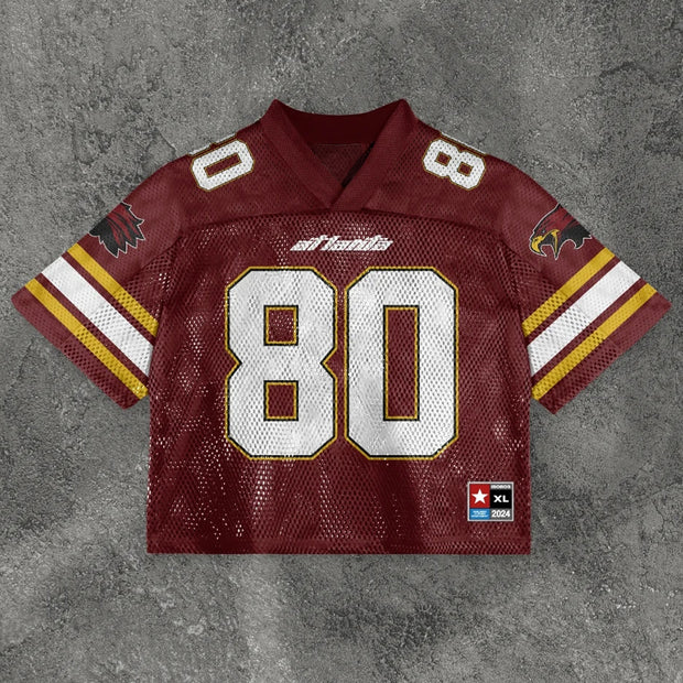 Seahawks casual street stitching mesh jersey