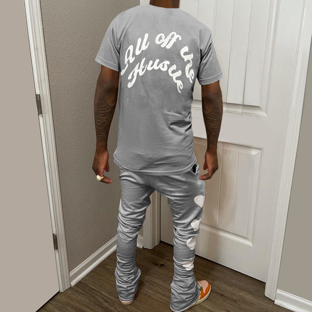 All Of The Hustle & Heart Print Two Piece Set