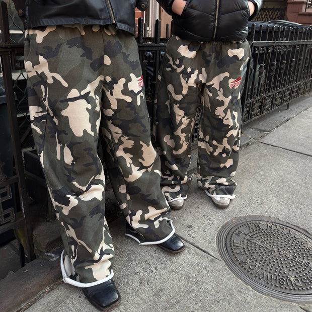 Camouflage Hunter Casual Street Wide Leg Sweat Pants