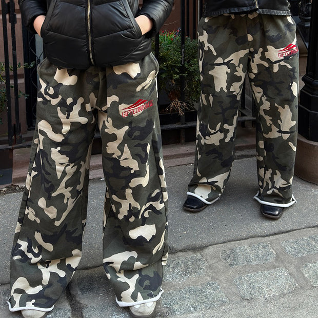 Camouflage Hunter Casual Street Wide Leg Sweat Pants
