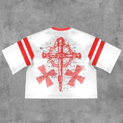 Jesus Saint Print Short Sleeve T-Shirt