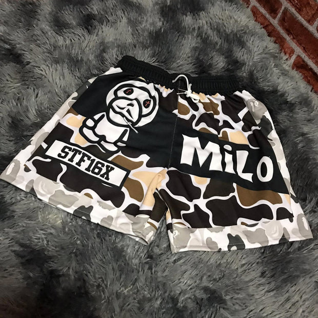 Camouflage Hunter Casual Street Skateboard Mesh Shorts