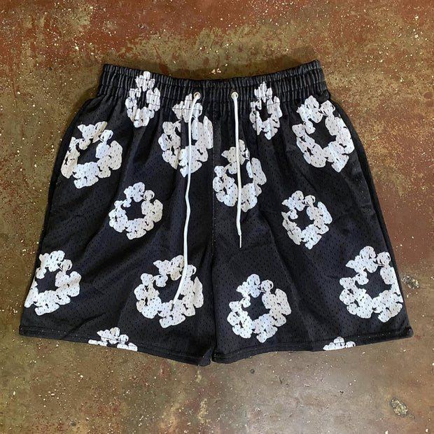 Denim Tears Print Mesh Shorts