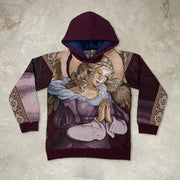 Retro Faith Graphic Tapestry Hoodie