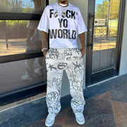 F*ck Yo World T-Shirt Sweatpants Two Piece Set