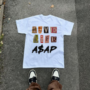 Personalized round neck printed T-shirt