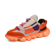 Breathable mesh popcorn sports men's shoes dazzling color dad ins tide shoes net red student running net shoes