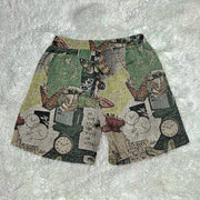 Ctrl graphic tapestry shorts