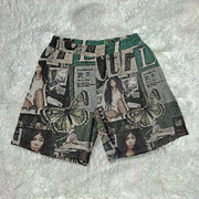 Ctrl graphic tapestry shorts