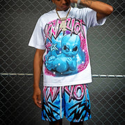 Alien Baby Casual T-shirt Shorts Two-piece Set