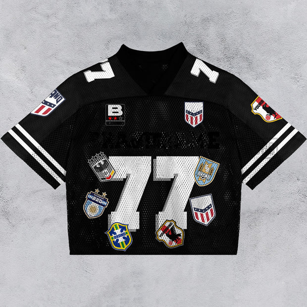 Casual Street Retro Mesh Jersey
