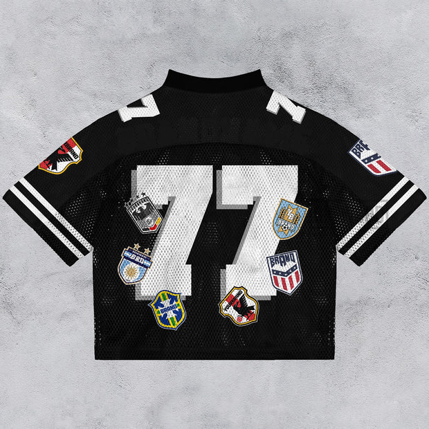 Casual Street Retro Mesh Jersey