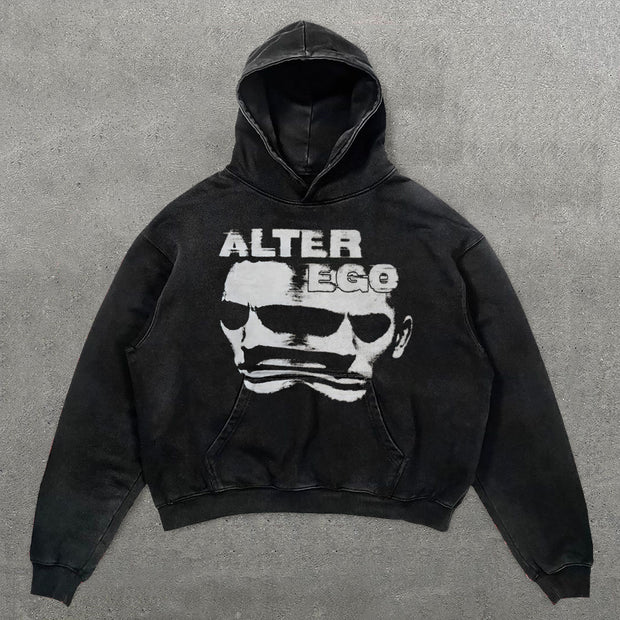 Unisex Alter Ego Print Long Sleeve Hoodies