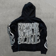 Slime Life Print Long Sleeve Hoodies