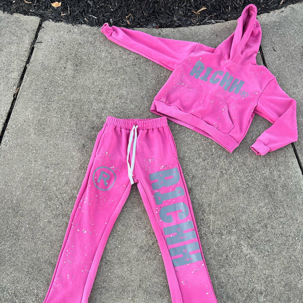 Casual Street Hoodie Pants Two-Piece Set