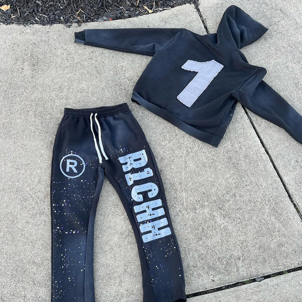 Casual Street Hoodie Pants Two-Piece Set