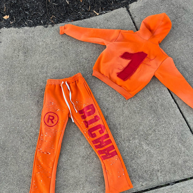 Casual Street Hoodie Pants Two-Piece Set