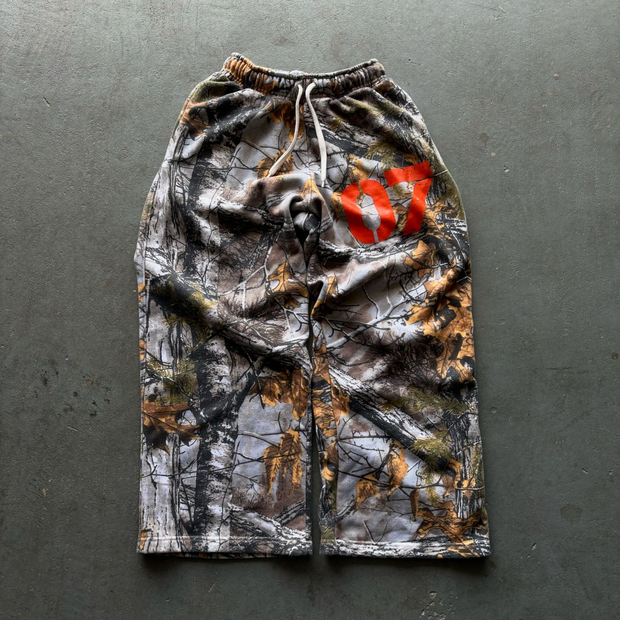 Vintage camouflage 07 print trousers