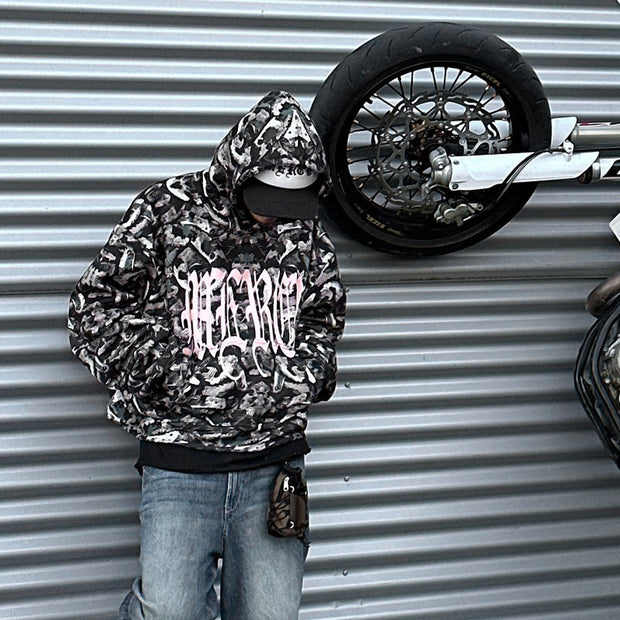 Sakura casual street hoodie