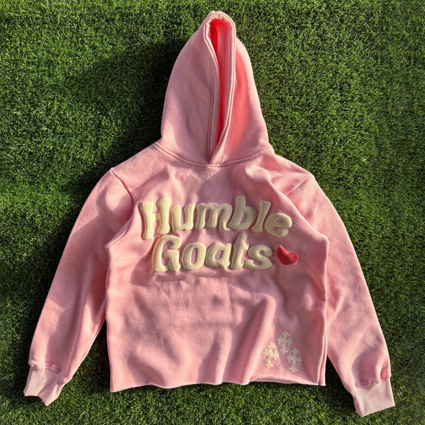 Humble Goals Bubble Print Long Sleeve Hoodies