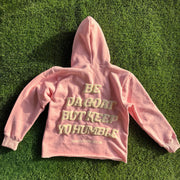 Humble Goals Bubble Print Long Sleeve Hoodies