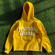Humble Goals Bubble Print Long Sleeve Hoodies