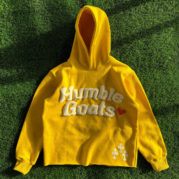 Humble Goals Bubble Print Long Sleeve Hoodies
