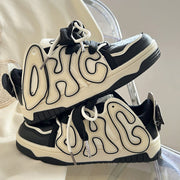 Death Bat Retro Stitching Street Skateboard Casual Shoes