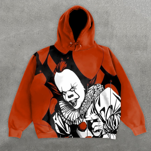 Stylish Retro Joker Loose Hoodie