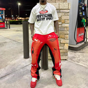 Fashion Letter T-Shirt Sweatpants Two Piece Set