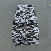 Street Style Camouflage Print Wide Leg Pants