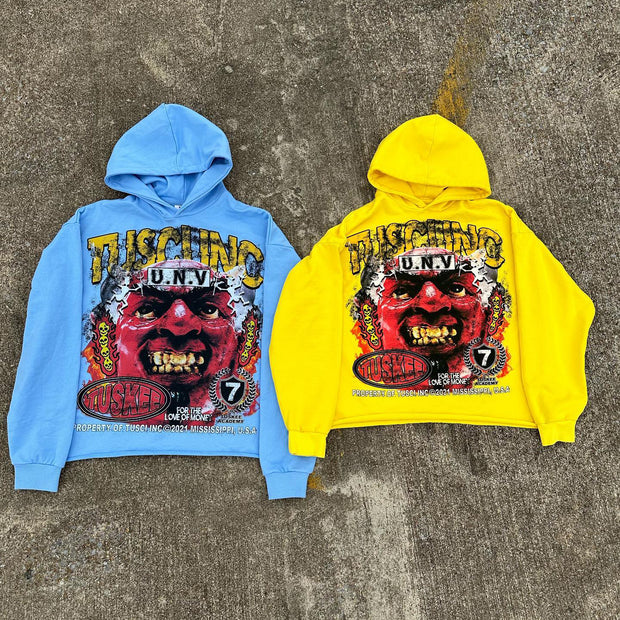 Gold Teeth Casual Street Hoodie