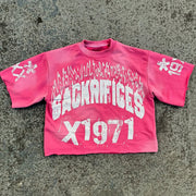 Sackrifices Print Short Sleeve T-Shirt