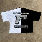 F*ck Yo World Print Short Sleeve T-Shirt