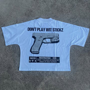 F*ck Yo World Print Short Sleeve T-Shirt