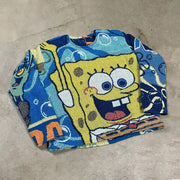 Stylish cartoon pattern street sweatshirt