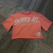Internet Currency Skull Print Cropped T-Shirt