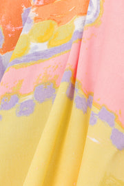 Fashionable holiday style floral shirt wide-leg pants two-piece suit