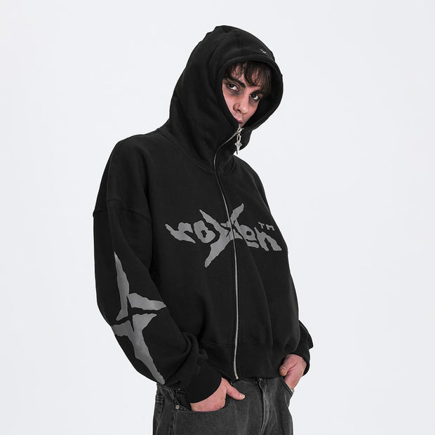 Casual Street Style Zip-Up Hoodie